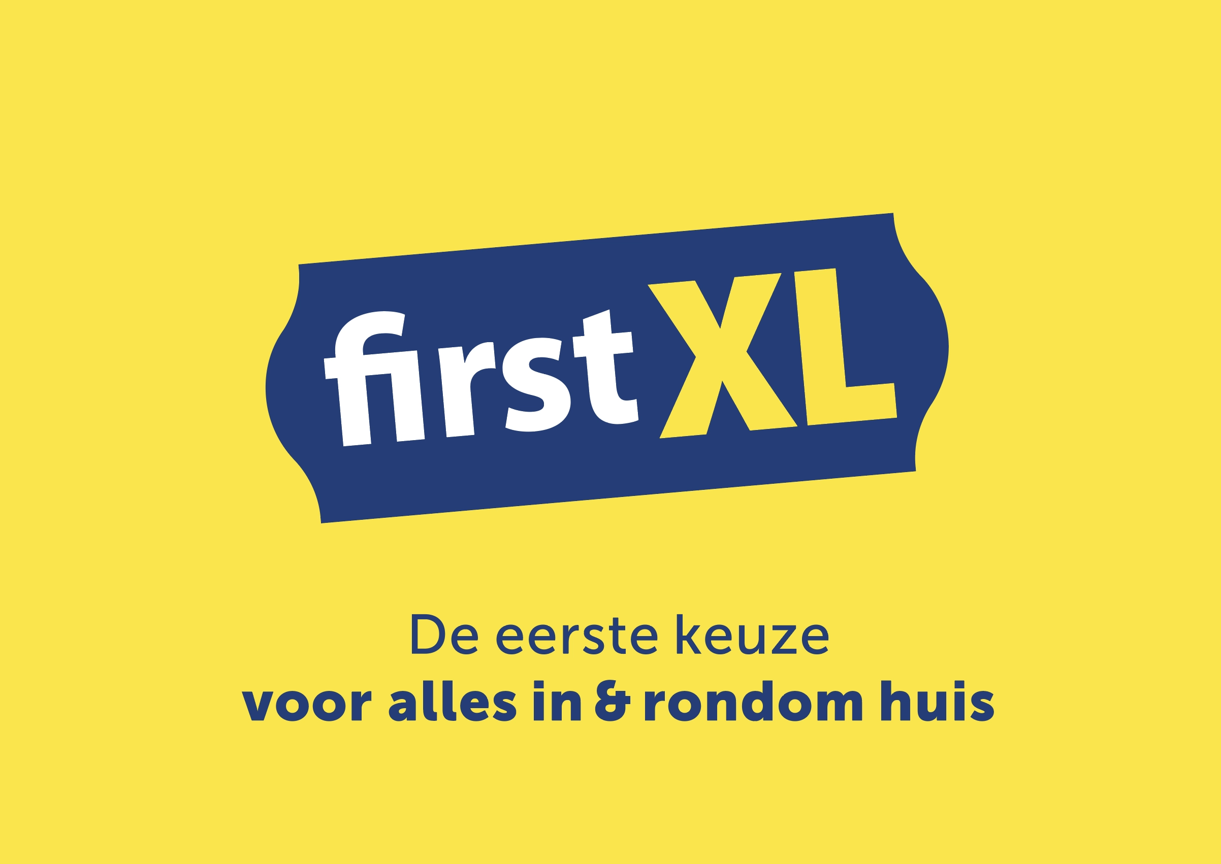 UnitR reclamebureau Utrecht branding detailhandel FirstXL logo ontwerp Branding Utrecht